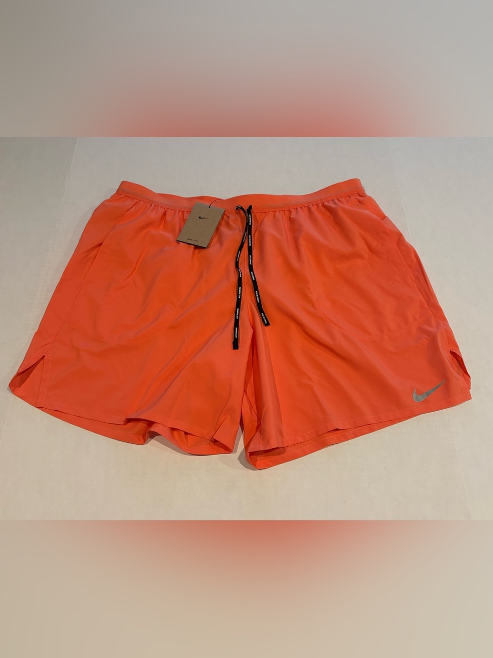Nike Men's Running Shorts Size 2XL Peach Performance Lightweight CJ5459-643 NWT
